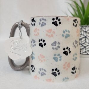 10 Strawberry Street Bella Ceramic Mug with Paw Print Design